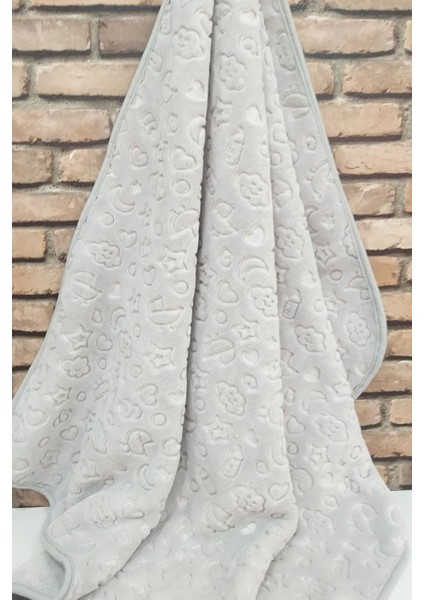 Bebek Battaniyesi Yeni Model Açık Gri