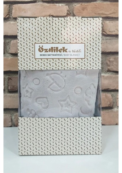 Bebek Battaniyesi Yeni Model Açık Gri fiyatları