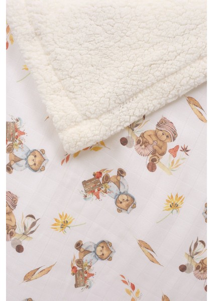 Puffy Bebek Battaniyesi 70 x 100 cm Koyun Tüylü Müslin Battaniye - ZTPUF00 fiyatları