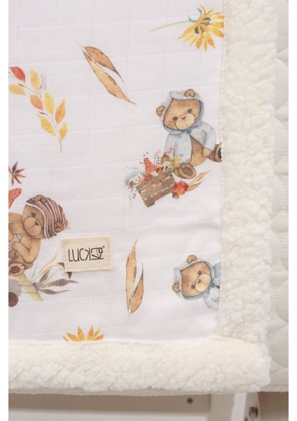 Puffy Bebek Battaniyesi 70 x 100 cm Koyun Tüylü Müslin Battaniye - ZTPUF00 modelleri