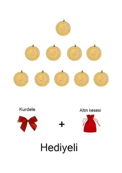 10 Adet Çeyrek Altın Eski Tarihli (Kulplu 22 Ayar) fiyatları