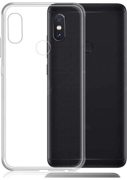 Xiaomi Redmi Note 6 Pro Kılıf Lüx Şeffaf Silikon - Şeffaf