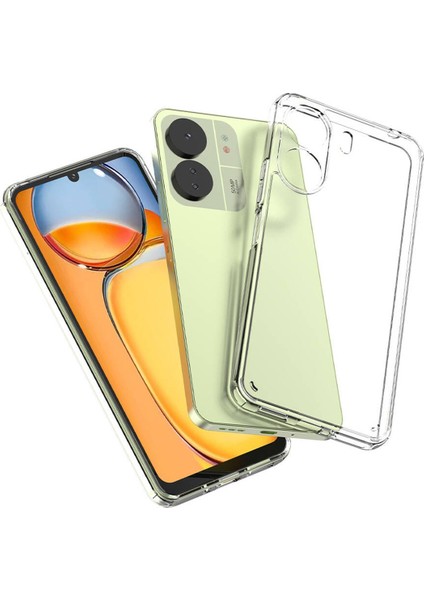 Xiaomi Poco C65 Kılıf Şeffaf Süper Silikon