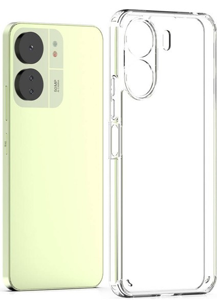 Xiaomi Poco C65 Kılıf Şeffaf Süper Silikon