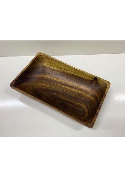 Akasya Sunumluk Dikdörtgen Kayık Çerezlik 25 cm fırsatları