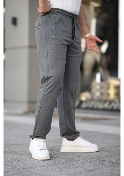 Cepte Nakış Detaylı Klasik Paça Eşofman Altı, 5656