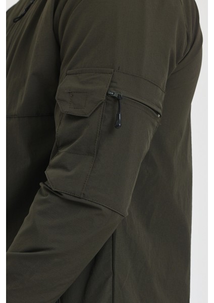 2Five Outdoor Çok Cepli Taktik Likralı Haki Renk Erkek Mevsimlik İnce Mont indirimleri