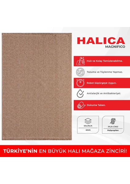 Magnifico 2 Hasır Dokuma Yıkanabilir Kaymaz Taban Bohem Kilim