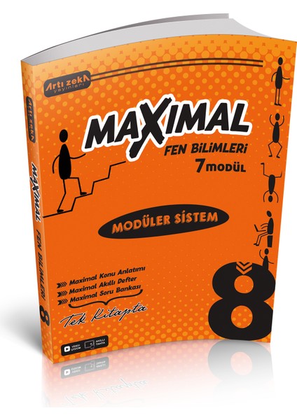 Artı Zeka 8. Sınıf Maximal Modüler Sistem Konu Anlatım Seti ( Türkçe - Matematik - Fen Bilimleri - T.c. Inkilap Tarihi )