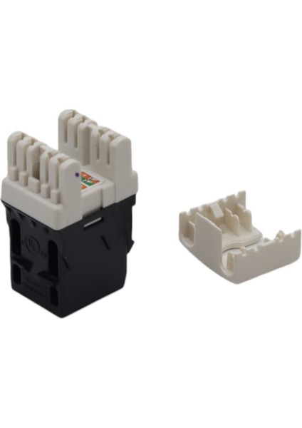Keystone Jack Utp Cat6 180 D Siyah ( 10'lu Paket )