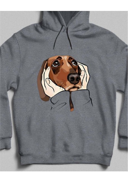 Pati Sever Tasarım Sweatshirt Gri