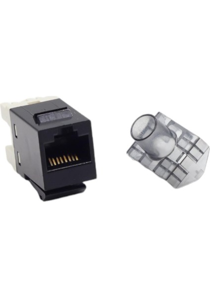 Keystone Jack Utp Cat6 180 D Black 1375055-2 (10'lu Paket )