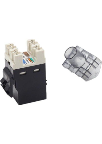 Keystone Jack Utp Cat6 180 D Black 1375055-2 (10'lu Paket )