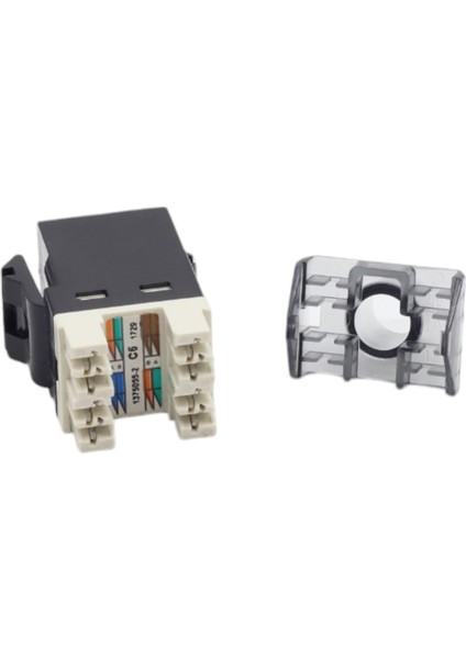 Keystone Jack Utp Cat6 180 D Black 1375055-2 (10'lu Paket )