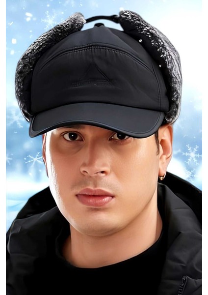 Çok Fonksiyonlu Su ve Rüzgar Geçirmez Kürklü Termal Şapka Kışlık Şapka fırsatları