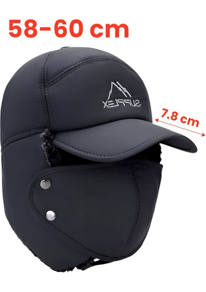 Çok Fonksiyonlu Su ve Rüzgar Geçirmez Kürklü Termal Şapka Kışlık Şapka indirimleri