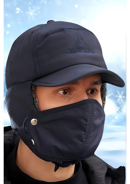 Çok Fonksiyonlu Su ve Rüzgar Geçirmez Kürklü Termal Şapka Kışlık Şapka fırsatları