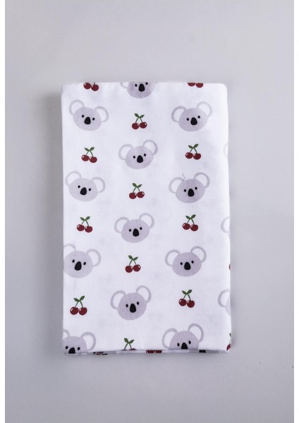 Yumuşak ve şık bebek battaniyesi, koala desenli, pamuklu, hipoalerjenik, bej renkli modelleri
