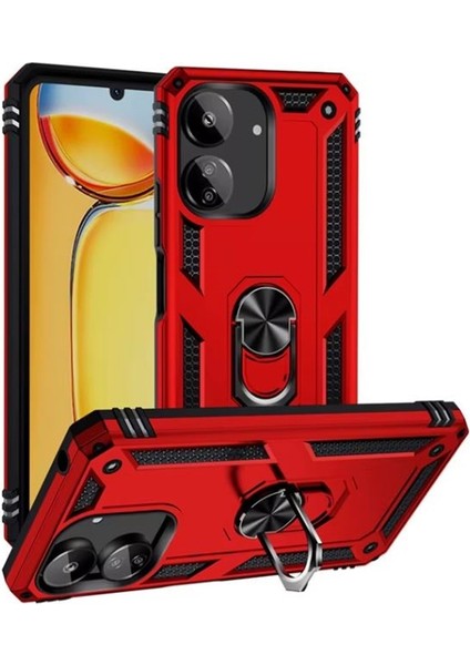 Xiaomi Poco C65 Kılıf Vega Standlı Yüzüklü