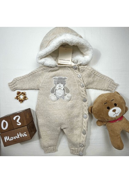 3-6 Ay Nipperland %100 naturel cotton Baby Bej Tulum