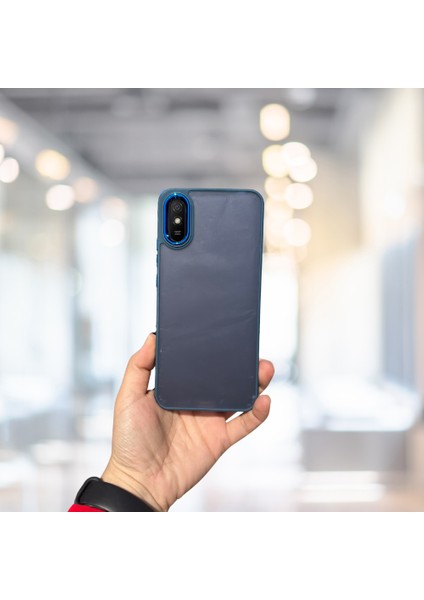 Xiaomi Redmi 9A Arkası Buzlu Şeffaf Hassas Düğme Kamera Çıkıntılı Sert Mat Perfect