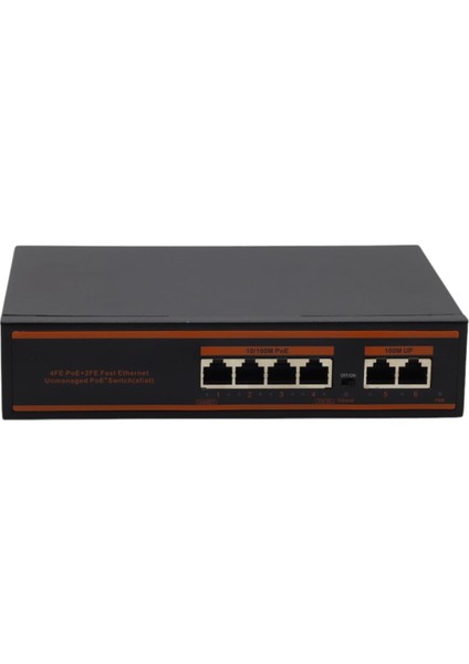 4 PORT POE+10-100 MBPS 2 PORT 10-100 UPLINK SWITCH 78W