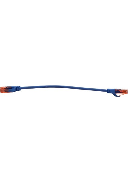 Patch Cord Utp Cat6 0.25 mt Blue (10'lu Paket)