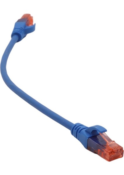 Patch Cord Utp Cat6 0.25 mt Blue (10'lu Paket)