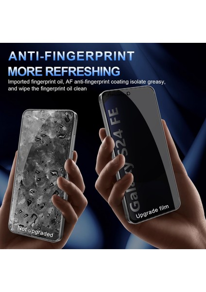 Samsung Galaxy S24 Fe Hayalet Ekran Koruyucu Tam Kapatan Gizli Tamperli Cam 5d Parlak Privacy Glass modelleri