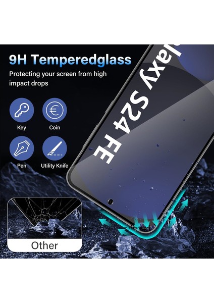Samsung Galaxy S24 Fe Hayalet Ekran Koruyucu Tam Kapatan Gizli Tamperli Cam 5d Parlak Privacy Glass fırsatları