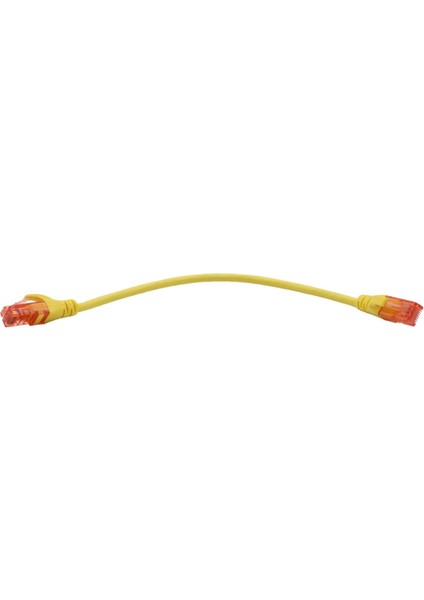 Patch Cord Utp Cat6 0.25 mt Yellow (10'lu Paket)