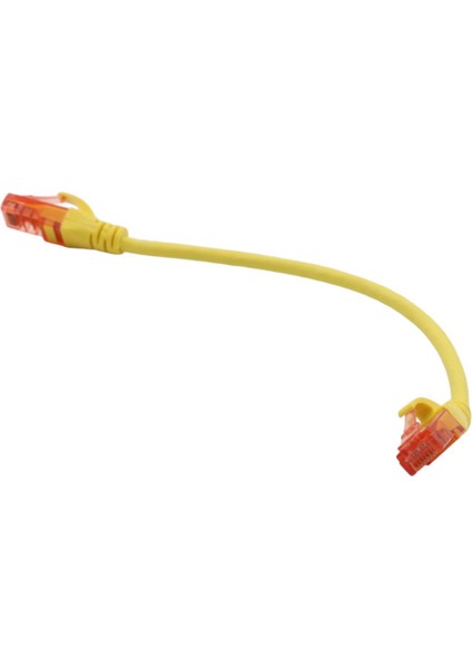 Patch Cord Utp Cat6 0.25 mt Yellow (10'lu Paket)