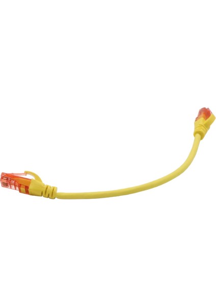 Patch Cord Utp Cat6 0.25 mt Yellow (10'lu Paket)