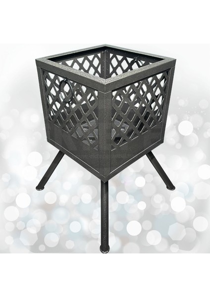 Aktepe Group Ateş Çukuru Bahçe Şöminesi 60 Litre Geniş Hacimli Şömine Soba Mangal Fire Pit