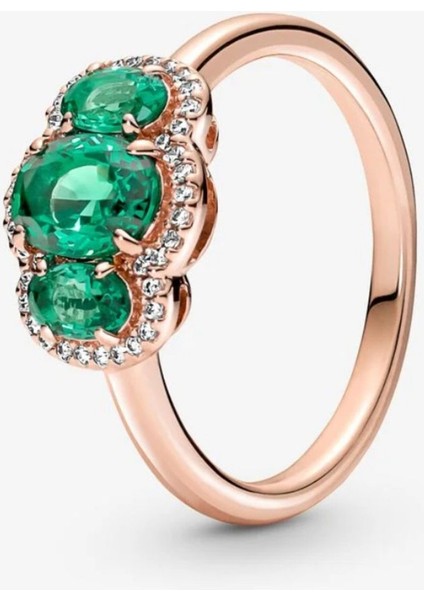 Üç Taşlı Vintage Yüzük