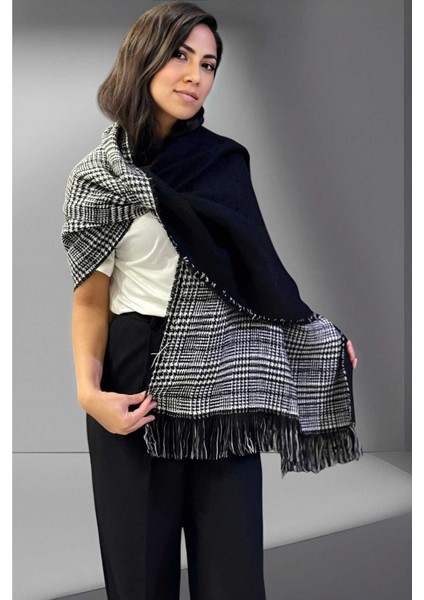 Kadın Çift Taraflı Düz Renk Yumuşak Dokulu Omuz Şalı Atkı ( 70CM x 180CM ) fırsatları