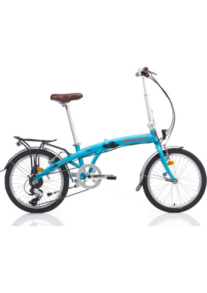 Easyride Katlanır Bisiklet - Blue Matt, 20", Alüminyum Kadro, 8 Vites, Katlanabilir