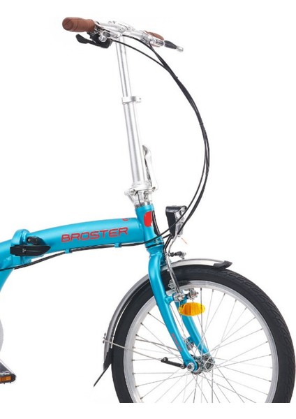 Easyride Katlanır Bisiklet - Blue Matt, 20", Alüminyum Kadro, 8 Vites, Katlanabilir