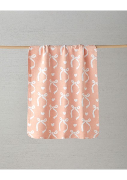 Yumuşak Pamuklu Bebek Battaniye 100x120 cm, Rahat ve Şık Renk: Somon