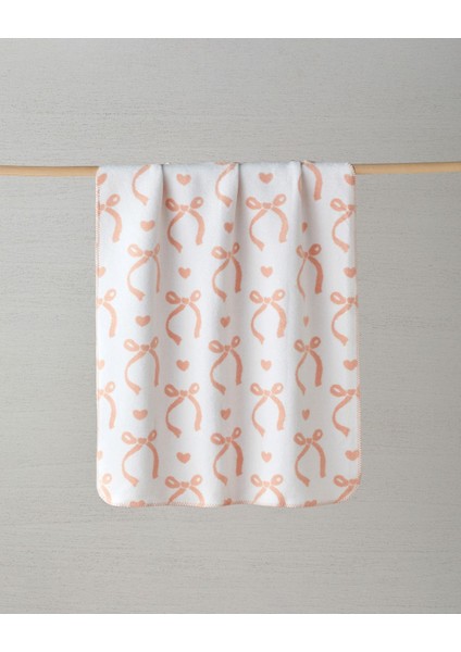 Yumuşak Pamuklu Bebek Battaniye 100x120 cm, Rahat ve Şık Renk: Somon fiyatları