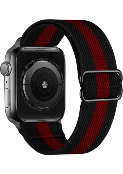 Apple Watch Seri 10 9 8 7 6 Se 5 4 3 2 1 42-44-45-46-49 mm Esnek Tokalı Bez Kordon