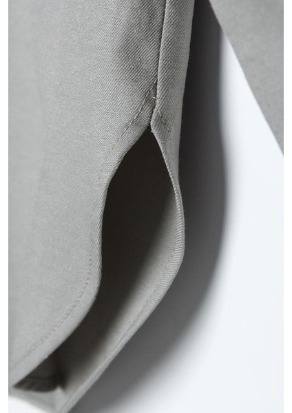 GRI01-OVERSIZE Basic Gömlek
