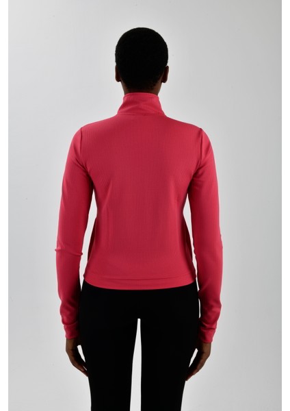 Kadın Sol Göğsü Logo Detaylı Fermuarlı Sweatshirt modelleri