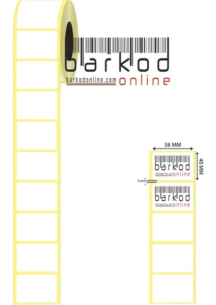40X58 Terazi Etiketi (175 Rulo 500 Sarım / 1 Koli) modelleri