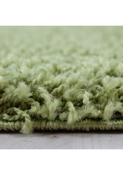 Shaggy Yeşil Halı Sade Renk Yumuşacık Soft Uzun Tüylü Çocuk Odası Oturma Odası Salon Mutfak Halı modelleri