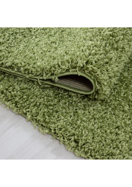 Shaggy Yeşil Halı Sade Renk Yumuşacık Soft Uzun Tüylü Çocuk Odası Oturma Odası Salon Mutfak Halı fırsatları