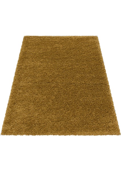 Yuvarlak Soft Shaggy Halı Salon Oturma Mutfak Halısı Yumuşak Yüksek Havlı Düz Altın Gold Dore modelleri