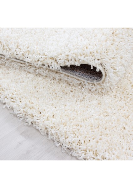 Soft Shaggy Halı Yüksek Tüylü Düz Krem Rengi Çocuk Odası Oturma Odası Salon Mutfak Halısı fırsatları