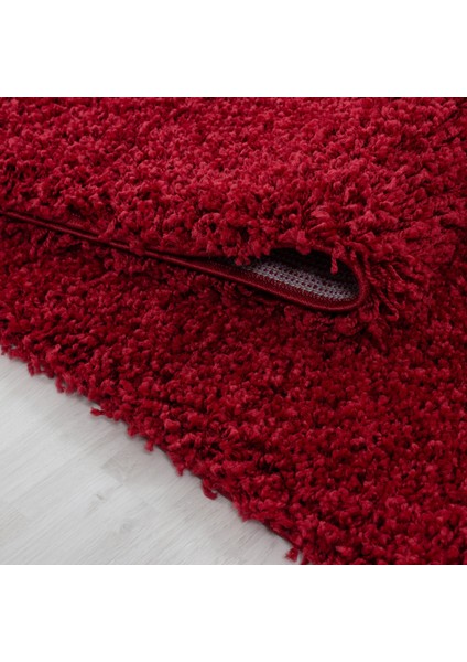 Soft Shaggy Halı Yüksek Tüylü Düz Kırmızı Renkli Çocuk Odası Oturma Odası Salon Mutfak Halısı fırsatları