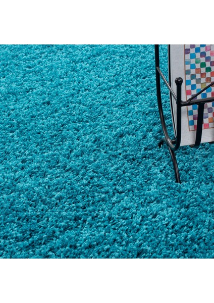 Soft Shaggy Halı Yüksek Tüylü Düz Turkuaz Mavi Rengi Çocuk Odası Oturma Odası Salon Mutfak Halısı indirimleri